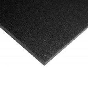 .500/" x 12/" x 48/" Black Color ABS Plastic Sheet Machine Grade